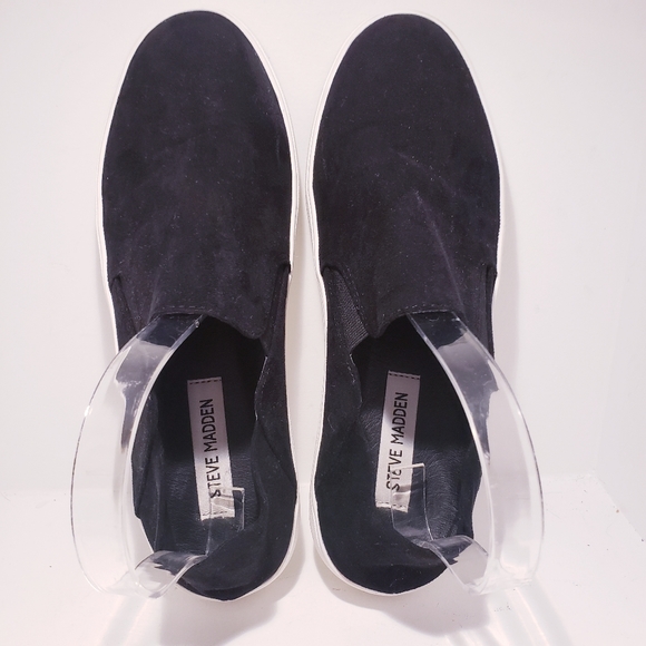Steve Madden Fayna Black Slip On Sneakers - Picture 6 of 8